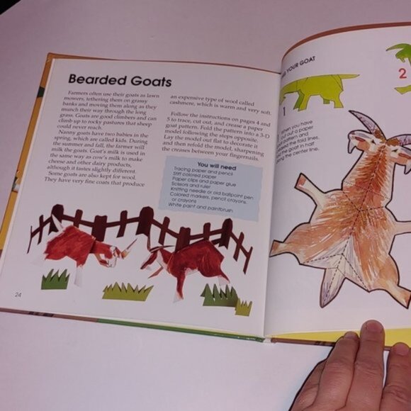 3/$13 Make Your Own Paper Farm/With Fold-Out Farm Scene Inside Vintage book - Picture 5 of 5